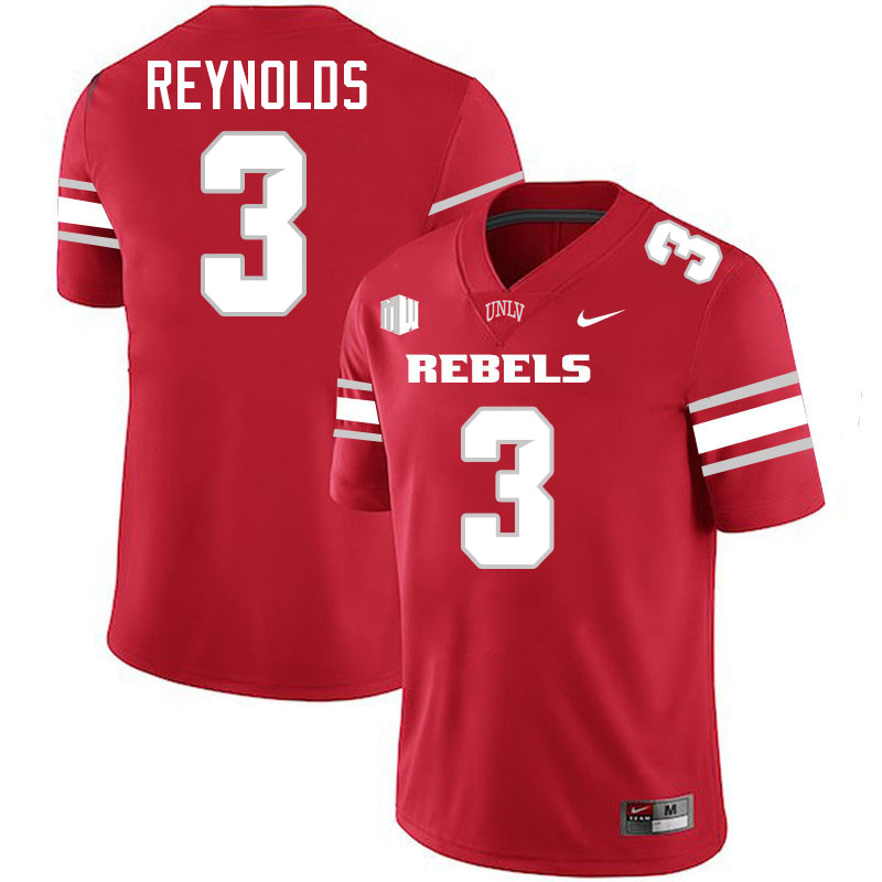 #3 Daejon Reynolds UNLV Rebels College Football Jersey Stitched-Scarlet